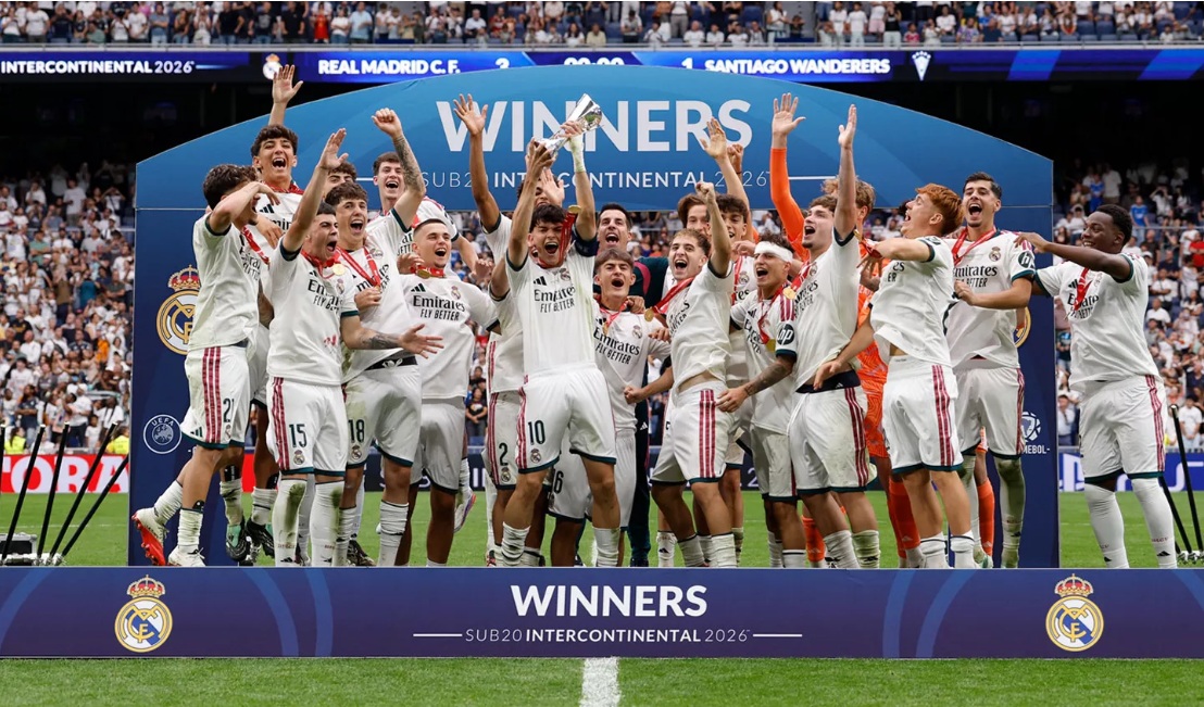 Jesús Fortea, campeón de la Copa Intercontinental Sub‑20 con el Real Madrid