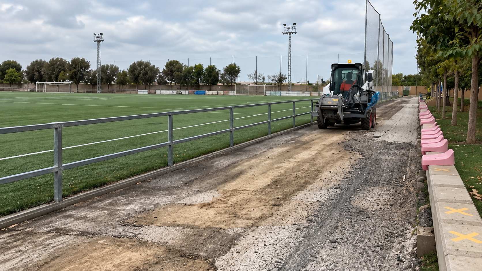 renovacion pista camp futbol Ferran Torres de Foios