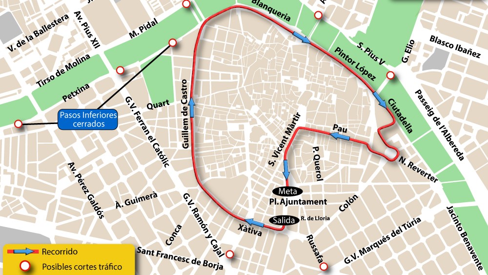 Carrera Volta a Peu Falles de València