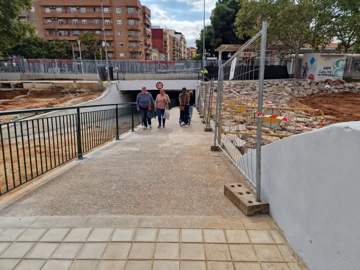 Aldaia reabre el paso de peatones en el túnel de la Estación