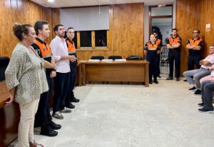 Acto galones a los nuevos mandos de la Agrupación Local de Voluntarios de Protección Civil