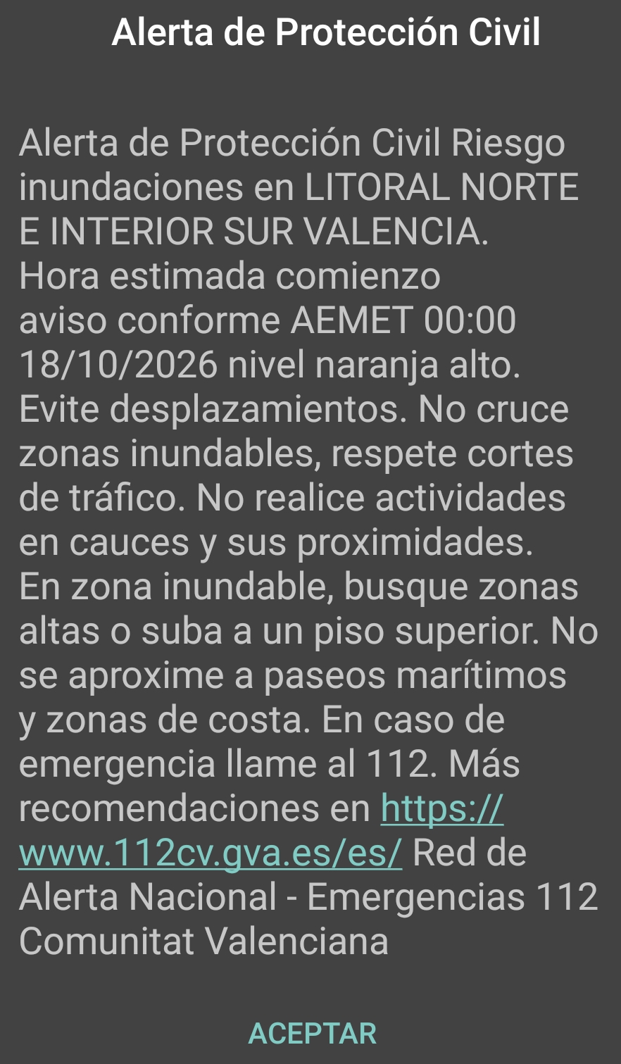 València activa el protocolo de emergencia ante la alerta por lluvias