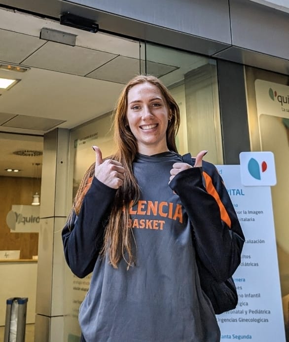Chloe Bibby refuerza al Valencia Basket en la previa del partido europeo en el Roig Arena