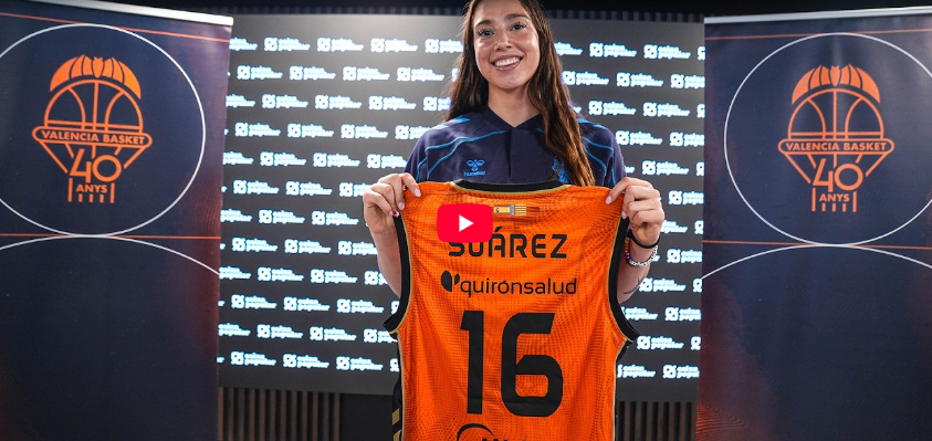 Marta Suárez, presentada como nueva jugadora taronja con Caixa Popular