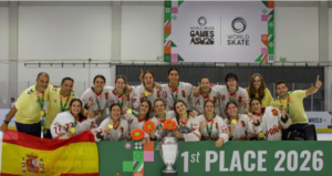 La jugadora d’hoquei línia de Foios Blanca López, campiona del món amb la selecció espanyola
