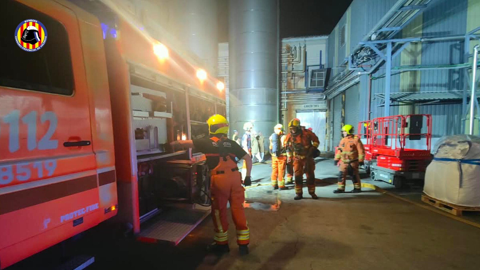 incendio silos fabrica Quart