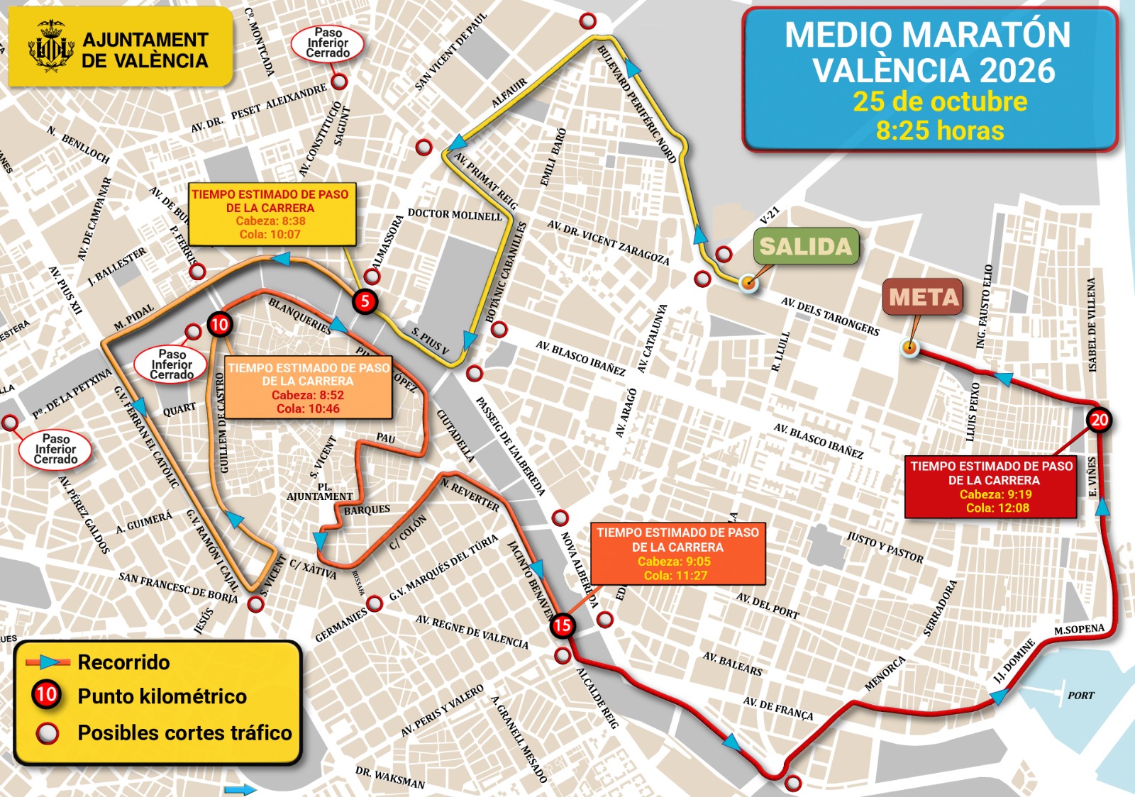 media maraton valencia plano