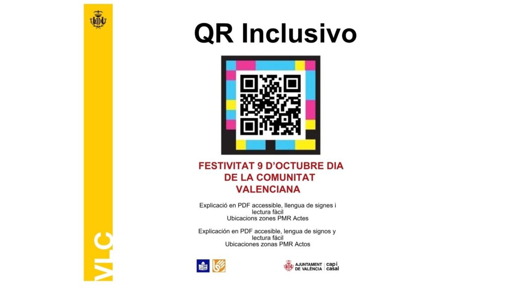 qr inclusivo ayuntamiento de valencia 9 d'octubre